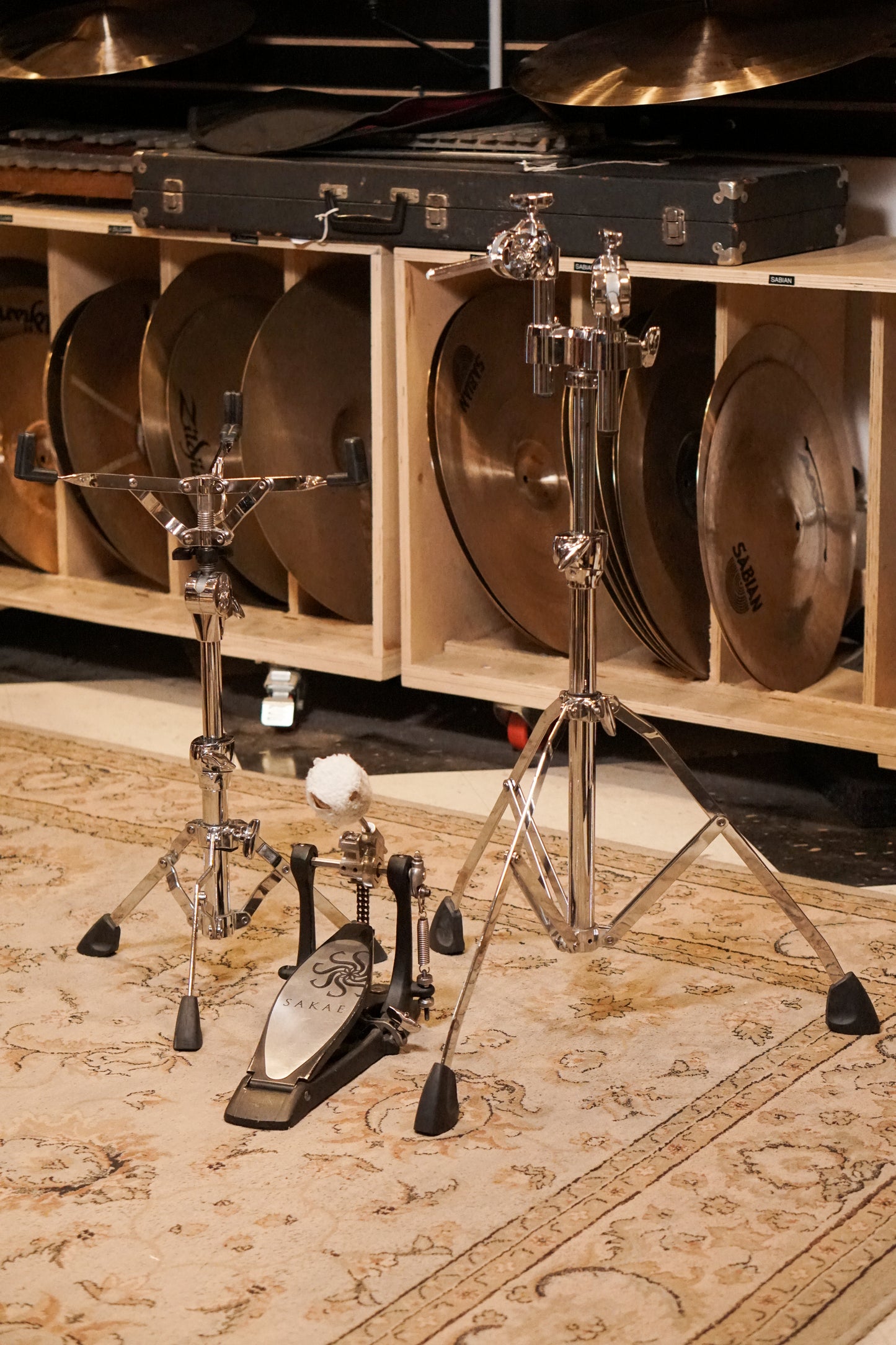 Sakae 10/12/14/18/6x14" Celestial Drum Set - Forest Burst - ERIC HARLAND