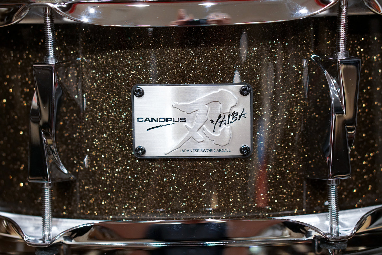 Canopus 5.5x14" Yaiba II Birch Snare Drum - Ice Black