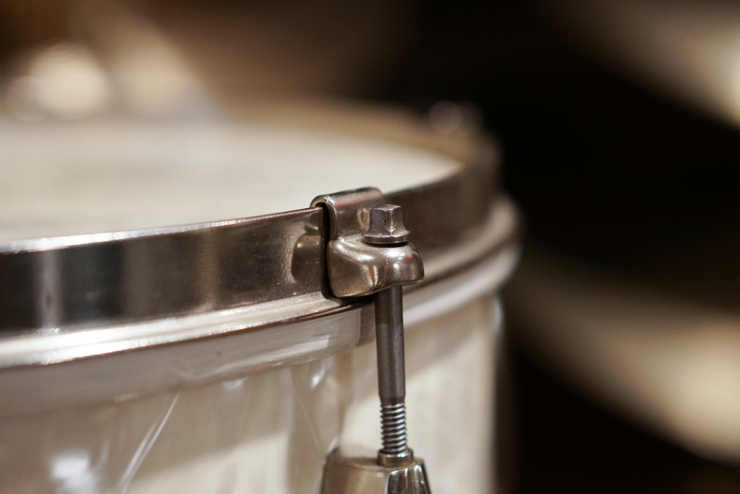 Slingerland 9x13" Radio King Tom - 1940s White Marine Pearl