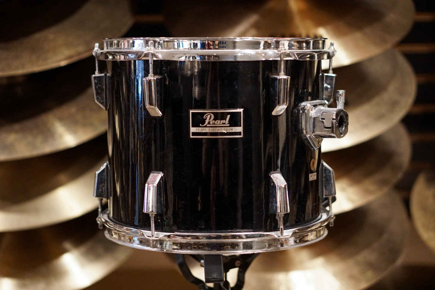 Pearl 9x12" Single Tom - 1980s Black Nitron
