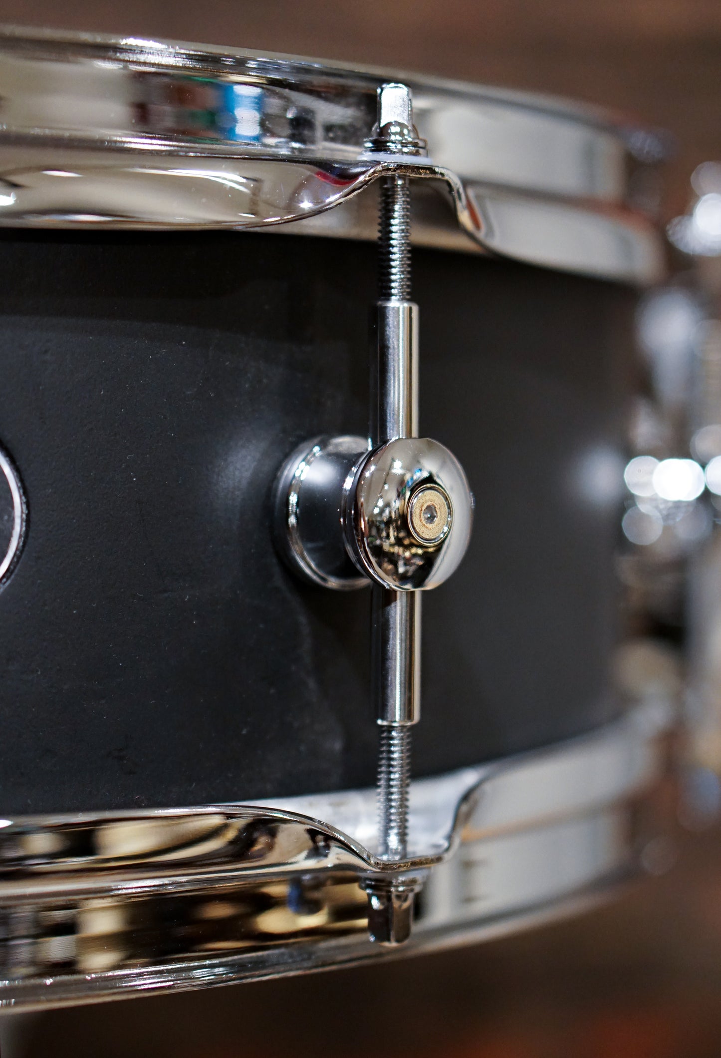 Sugar Percussion 5x14" Painted Poplar Stave Shell Snare Drum - Black