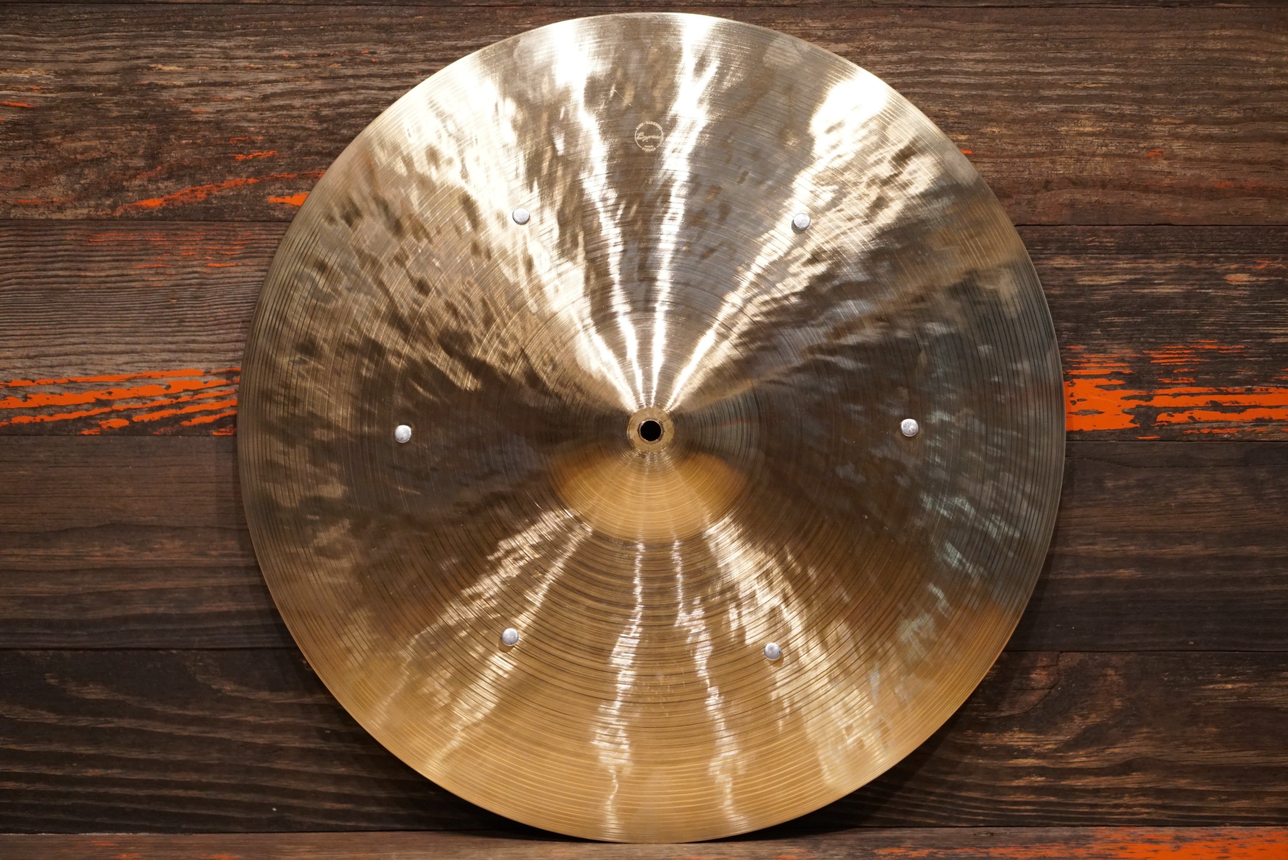 Byrne 20" Extra Light Rivet Ride Cymbal 1612g Good Hands Drum Shop