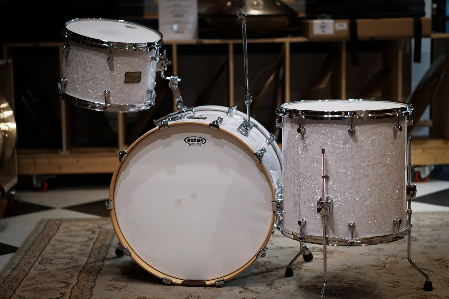 Canopus 13/16/22" Neo Vintage NV60-M1 Drum Set - White Marine Pearl