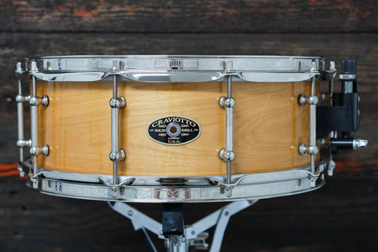 Craviotto 5.5x14" Timeless Timber Solid Red Birch Snare Drum - #9/10
