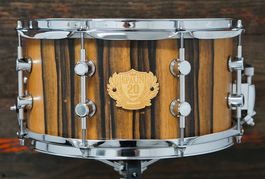 Spaun 7x13" 20th Anniversary African Mahogany Snare Drum
