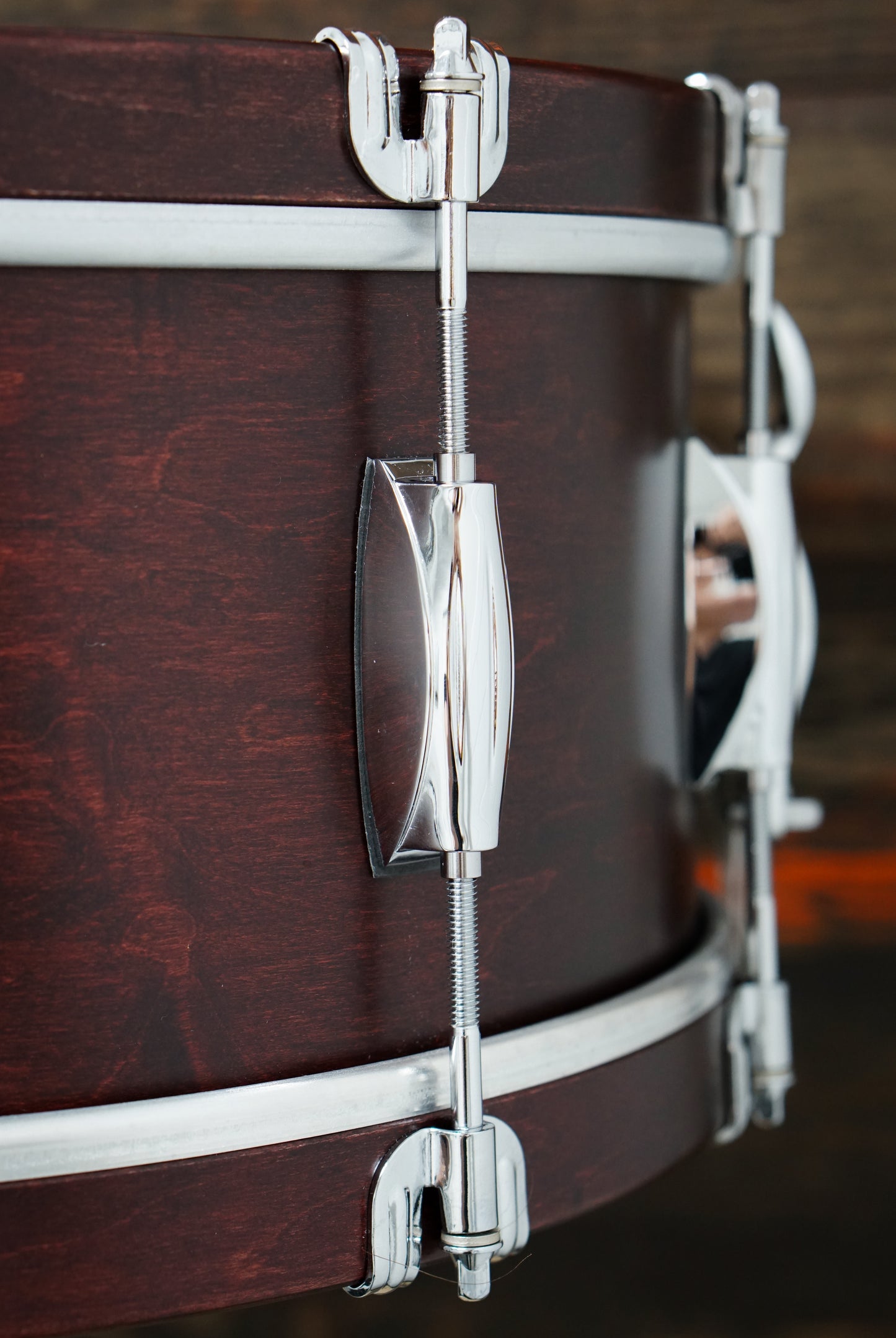 Gretsch 6.5x14" USA Custom Snare Drum - Satin Walnut w/Wood Hoops