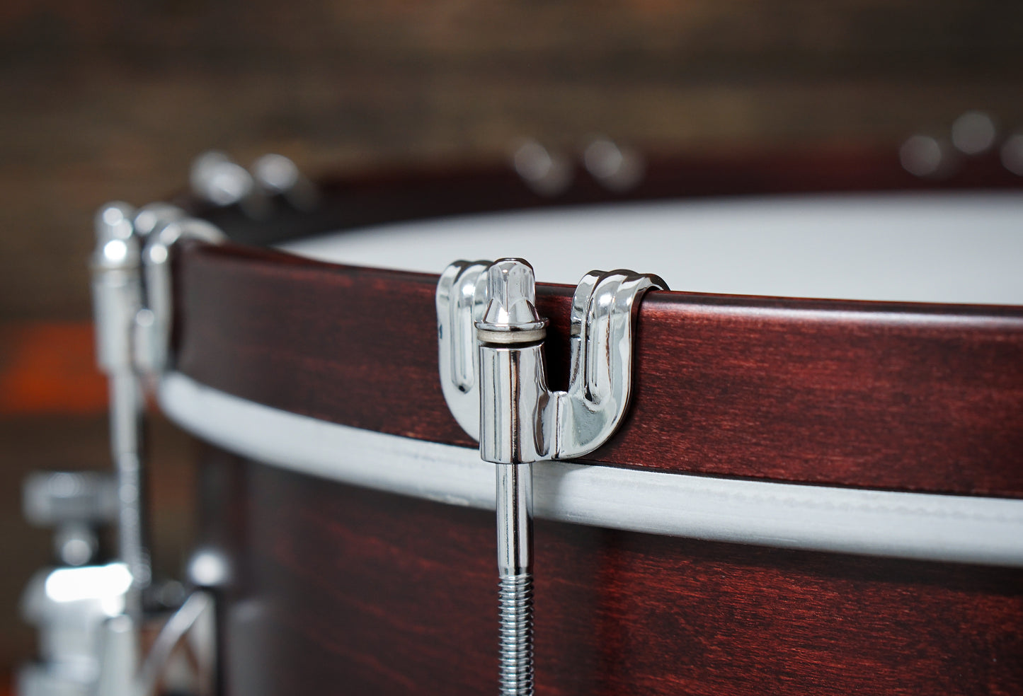Gretsch 6.5x14" USA Custom Snare Drum - Satin Walnut w/Wood Hoops