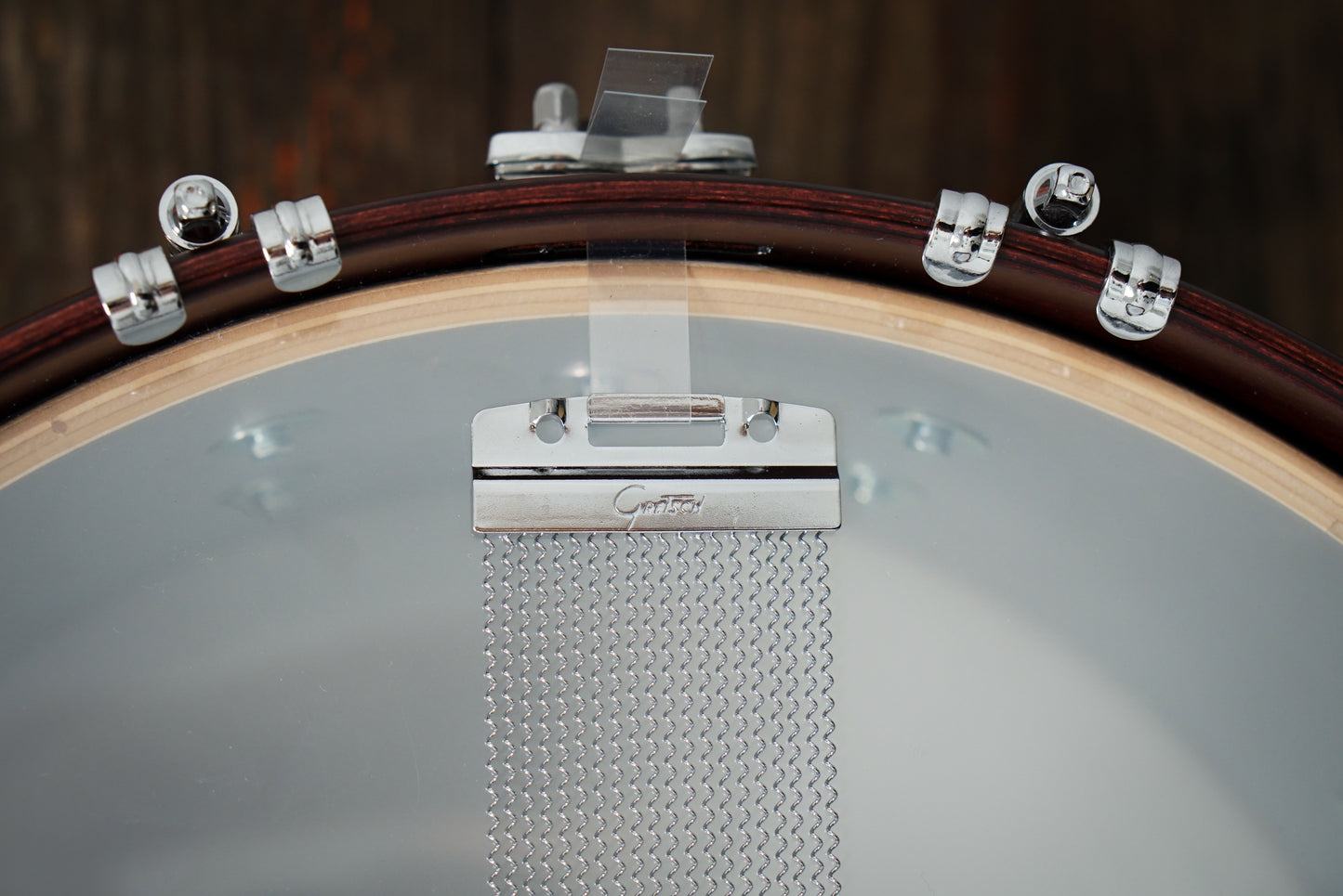 Gretsch 6.5x14" USA Custom Snare Drum - Satin Walnut w/Wood Hoops