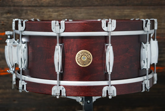 Gretsch 5.5x14" USA Custom Snare Drum - Satin Walnut w/Wood Hoops
