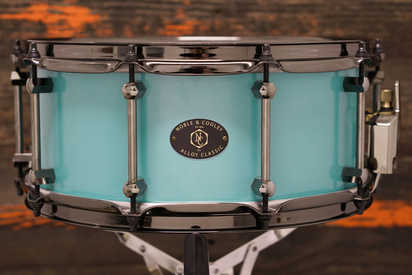 Noble & Cooley 6x14" Alloy Classic Aluminum Snare Drum - Robin's Egg