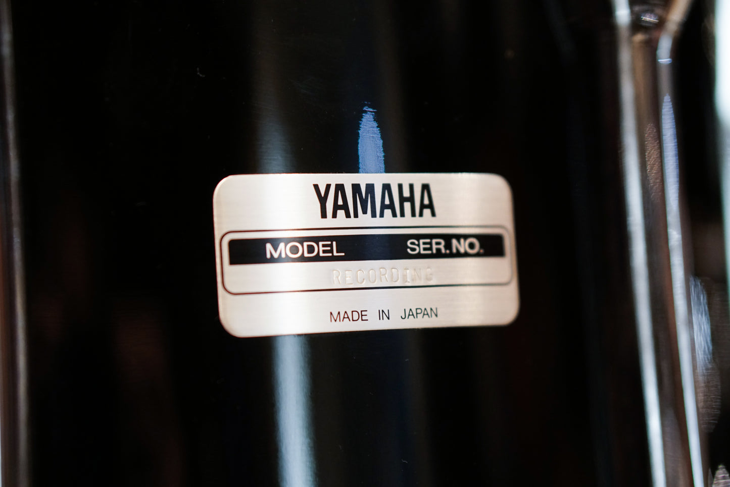 Yamaha 8/10/12/14/16/22" Power Recording Custom Drum Set - 1990s Solid Black