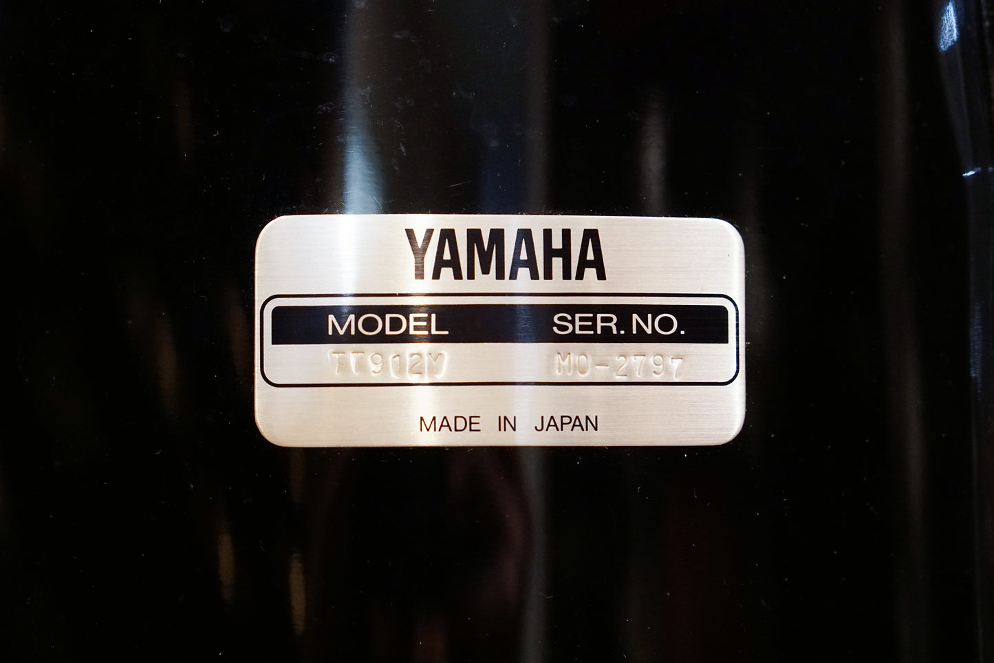 Yamaha 8/10/12/14/16/22" Power Recording Custom Drum Set - 1990s Solid Black