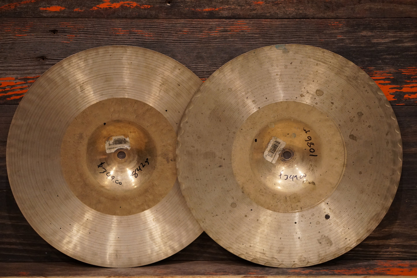 Zildjian 13.25" K. Custom Hybrid Hi-Hat Cymbals - 842/1086g