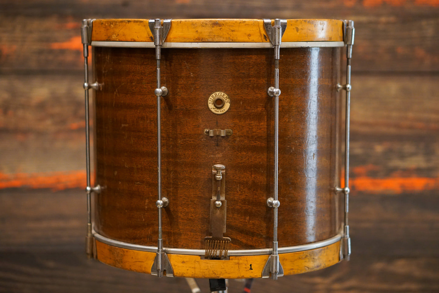 Juergens 12x15" Field Snare Drum - 1940s Mahogany