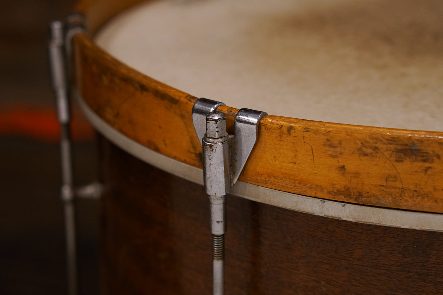 Juergens 12x15" Field Snare Drum - 1940s Mahogany