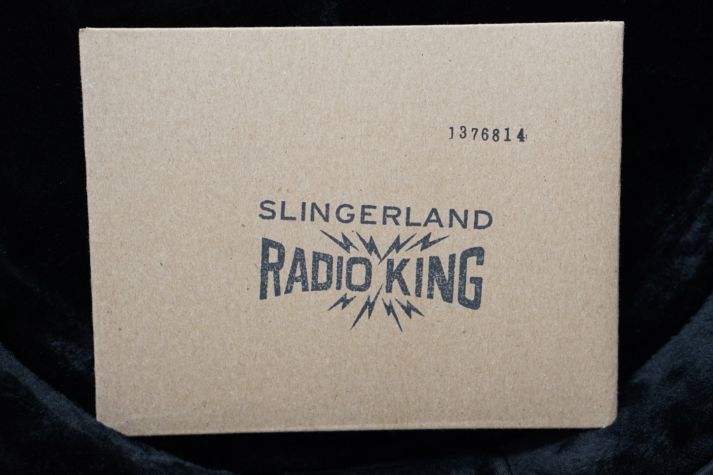 Slingerland 5x14" Solid Maple Radio King Snare Drum - Black & Gold Lacquer