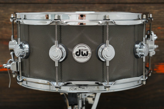 DW 6.5x14" Collector's Series Knurled Black Nickel Over Steel Snare Drum - 2021