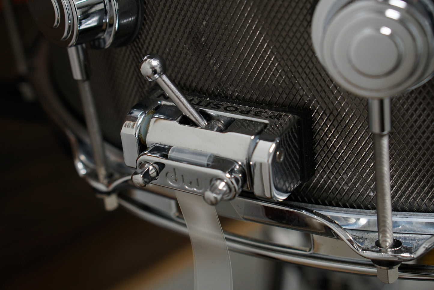 DW 6.5x14" Collector's Series Knurled Black Nickel Over Steel Snare Drum - 2010s