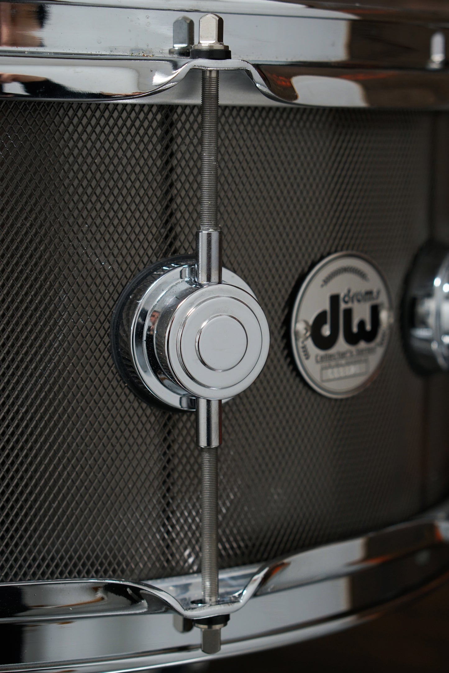 DW 6.5x14" Collector's Series Knurled Black Nickel Over Steel Snare Drum - 2010s