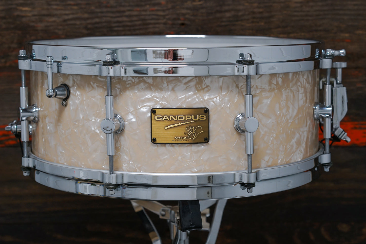 Canopus 5.5x14" NV60-M1 Snare Drum - Vintage Pearl