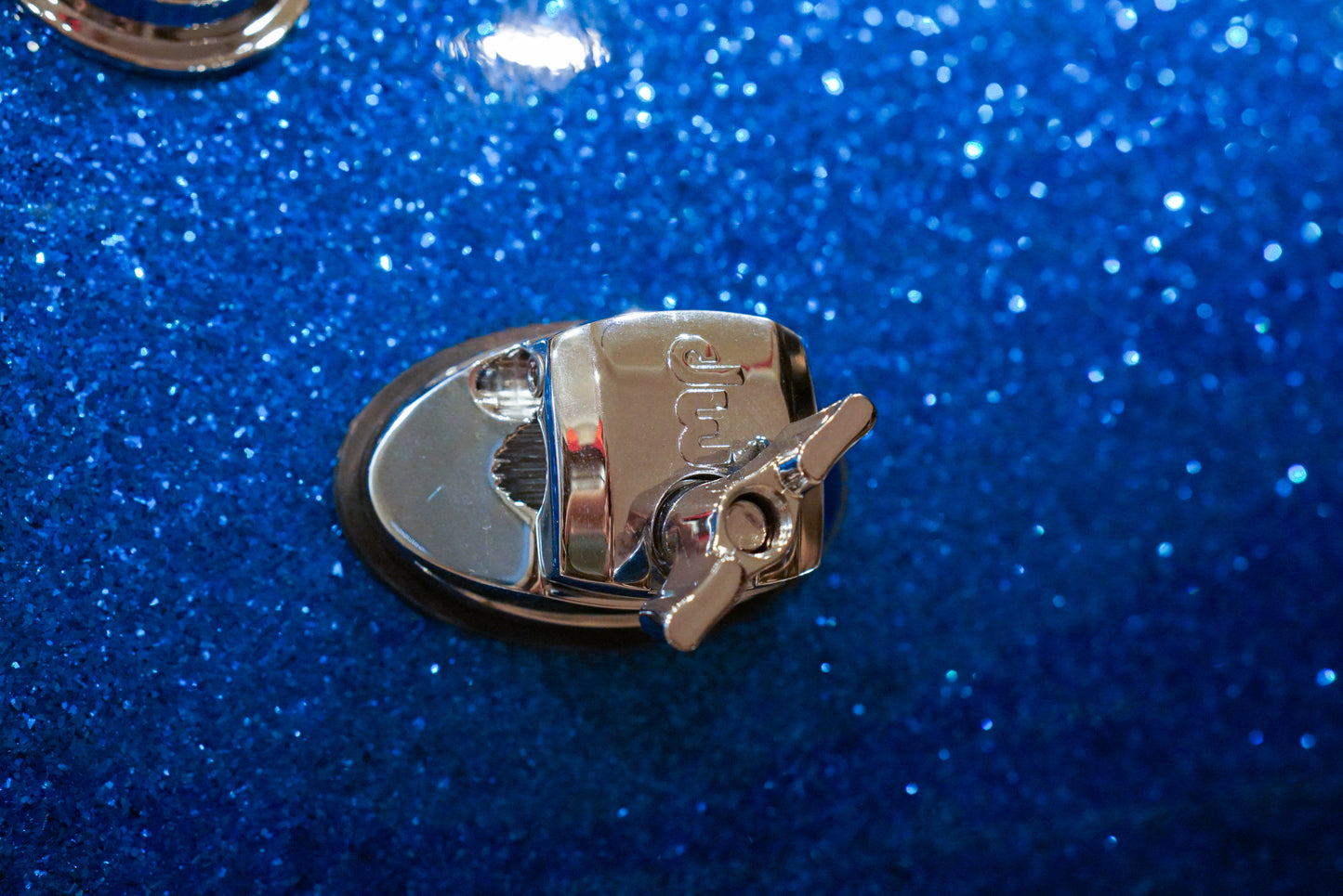 DW 14x18" Collector's Jazz Series Bass Drum - Blue Glass Glitter