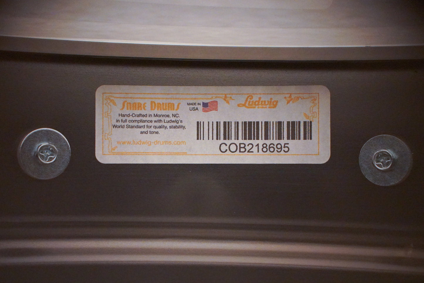 Ludwig 5x14" Black Beauty Snare Drum w/Tube Lugs (LB416T)