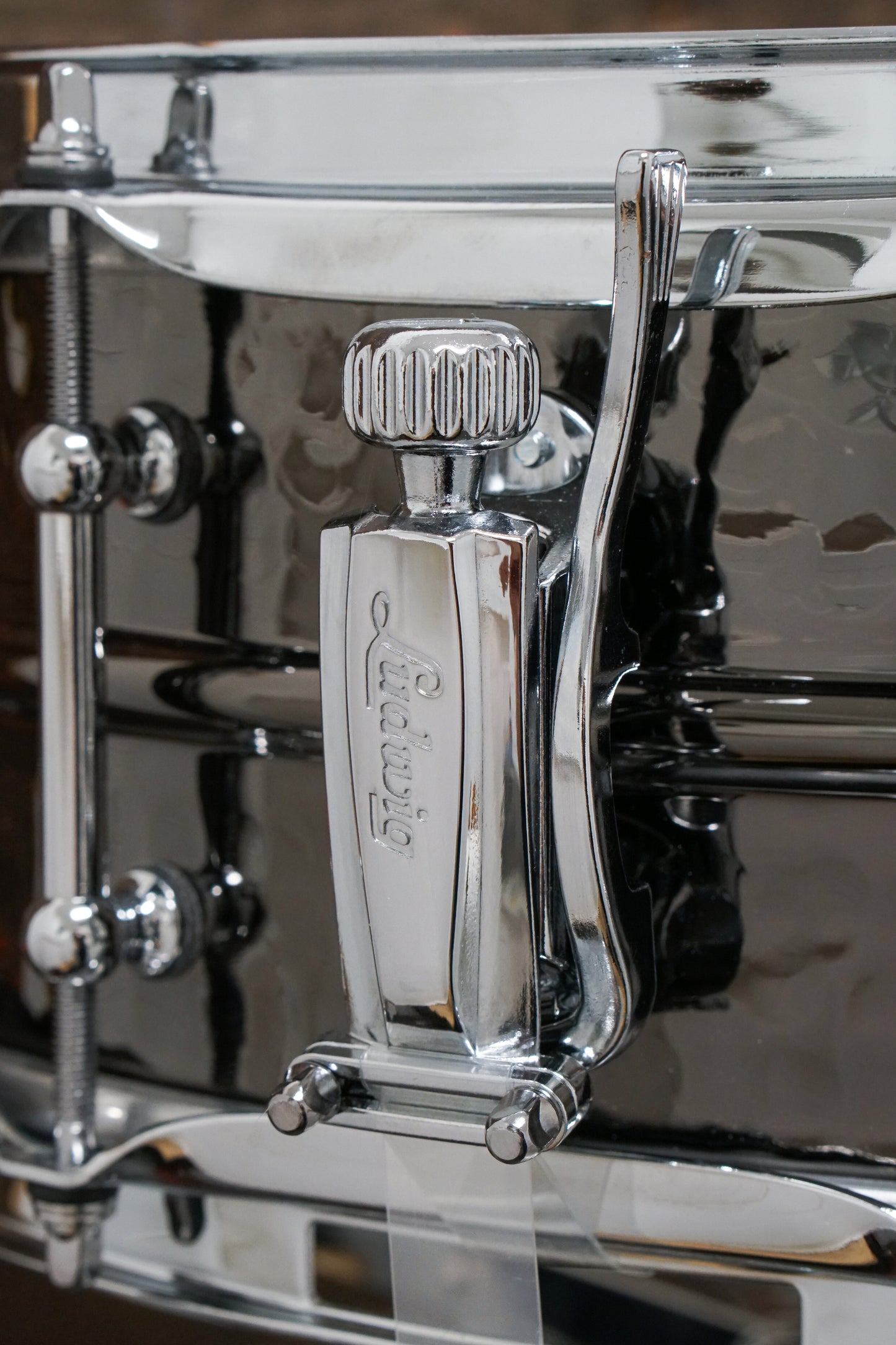 Ludwig 5x14" Black Beauty Hammered Snare Drum w/Tube Lugs (LB416KT)