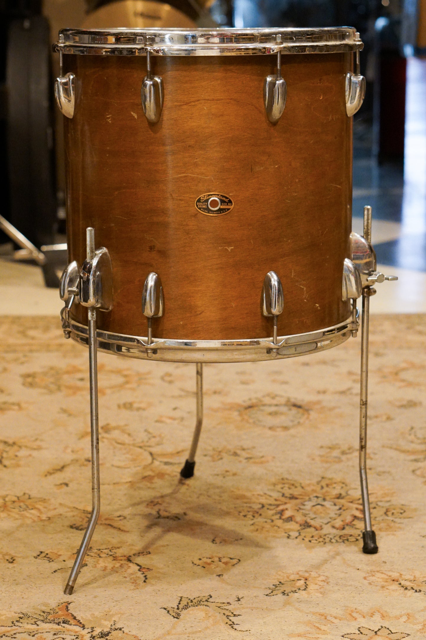 Slingerland 12/14/18" Drum Set - 1960s Mahogany