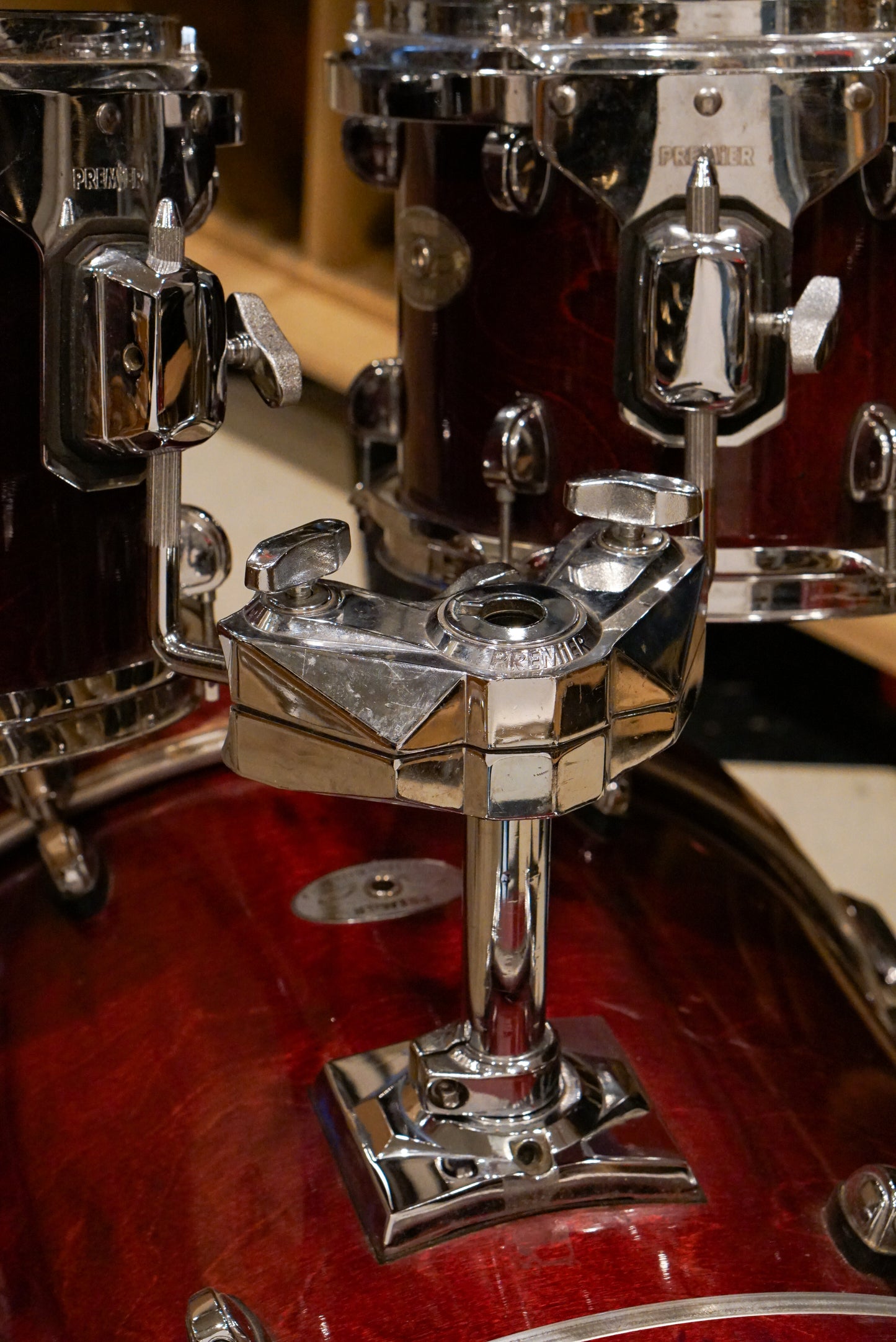 Premier 10/12/14/22/5.5x14" Artist Birch Drum Set - Rosewood Lacquer