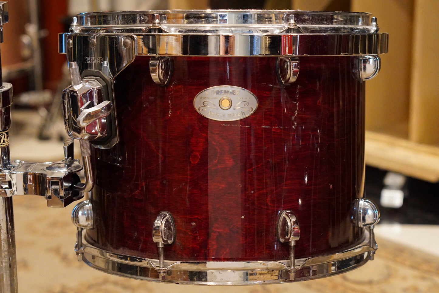 Premier 10/12/14/22/5.5x14" Artist Birch Drum Set - Rosewood Lacquer
