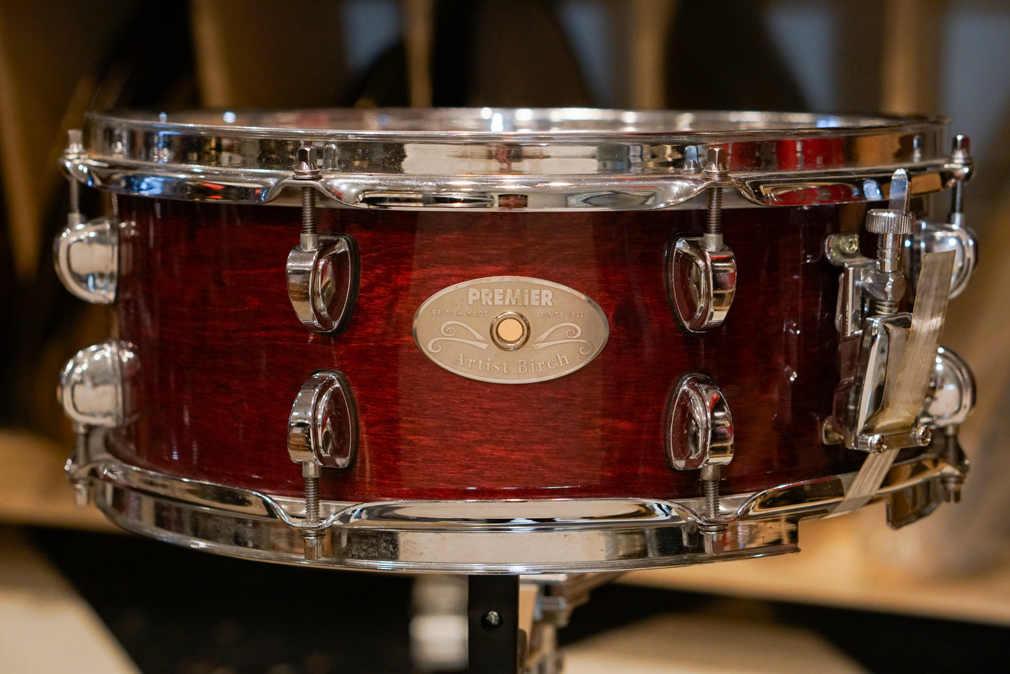 Premier 10/12/14/22/5.5x14" Artist Birch Drum Set - Rosewood Lacquer