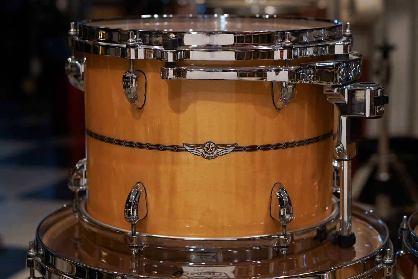 Tama 8/10/12/14/16/22" Star Maple Drum Set - Gloss Natural Curly Maple - w/ Cases