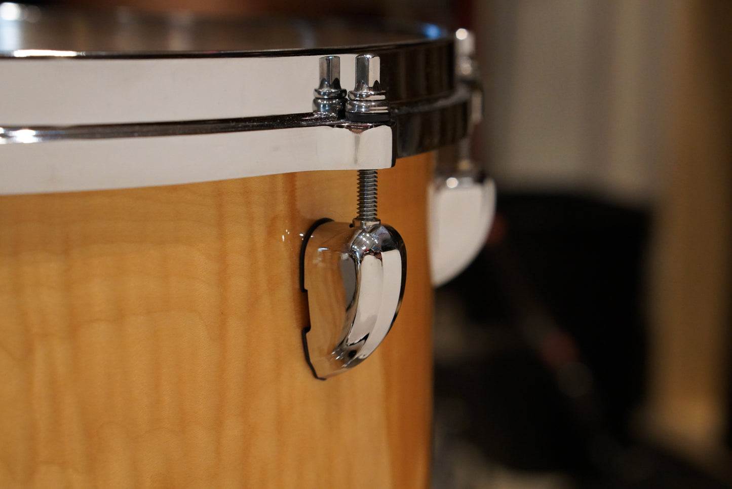 Tama 8/10/12/14/16/22" Star Maple Drum Set - Gloss Natural Curly Maple - w/ Cases