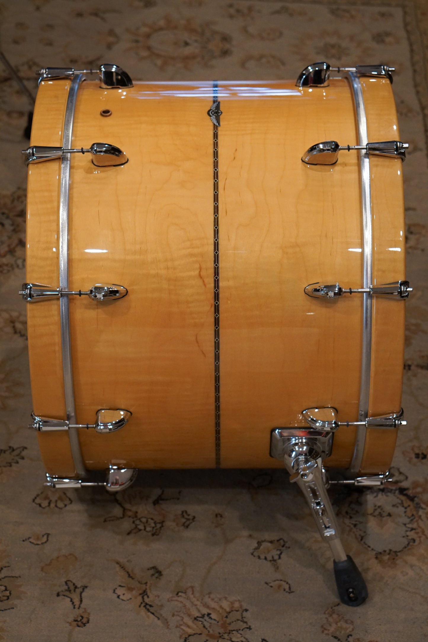 Tama 8/10/12/14/16/22" Star Maple Drum Set - Gloss Natural Curly Maple - w/ Cases