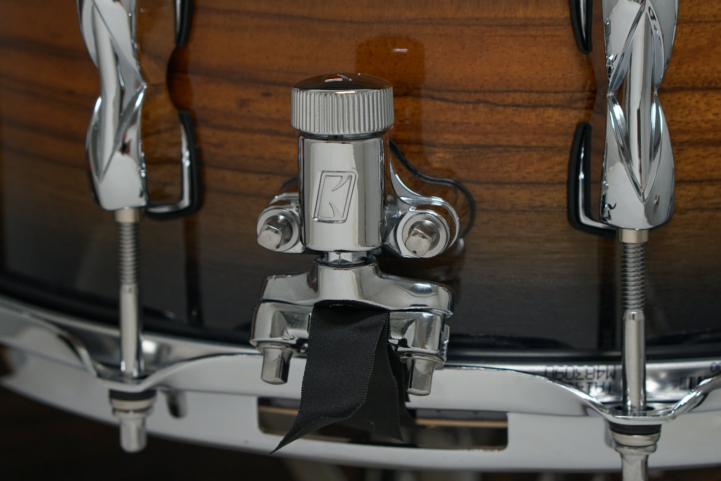Tama 6.5x14" S.L.P. Bubinga/Maple Snare Drum - Midnight Zebrawood Burst