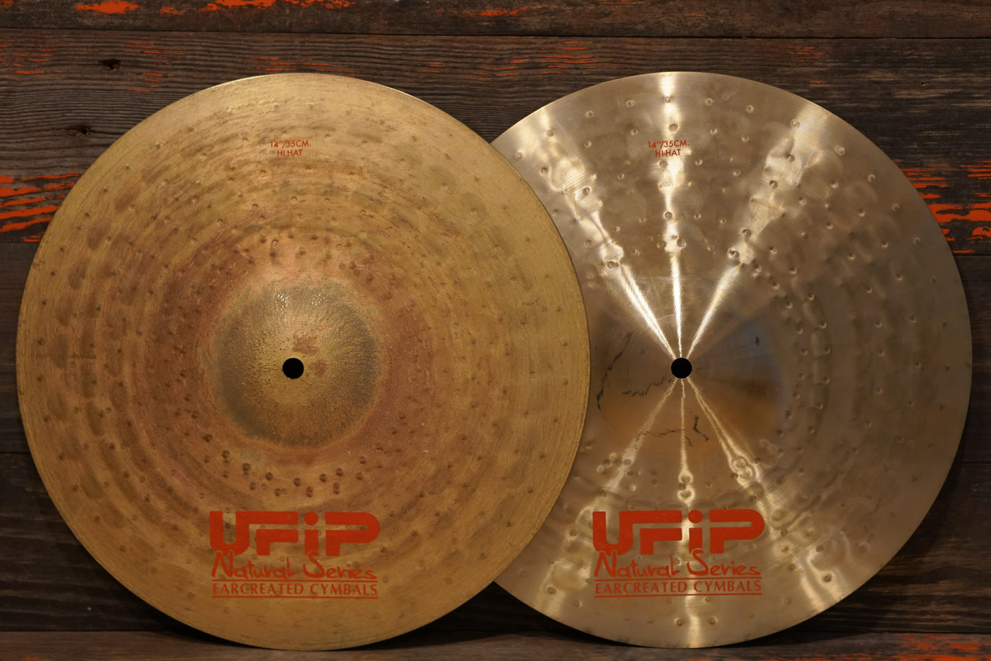 UFIP 14" Natural Series Hi-Hat Cymbals - 859/1145g