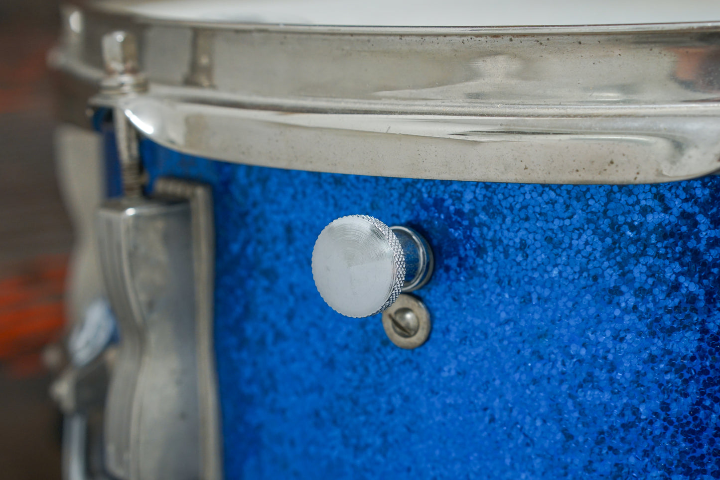 Ludwig 5x14" Jazz Festival Snare Drum - 1960s Blue Sparkle