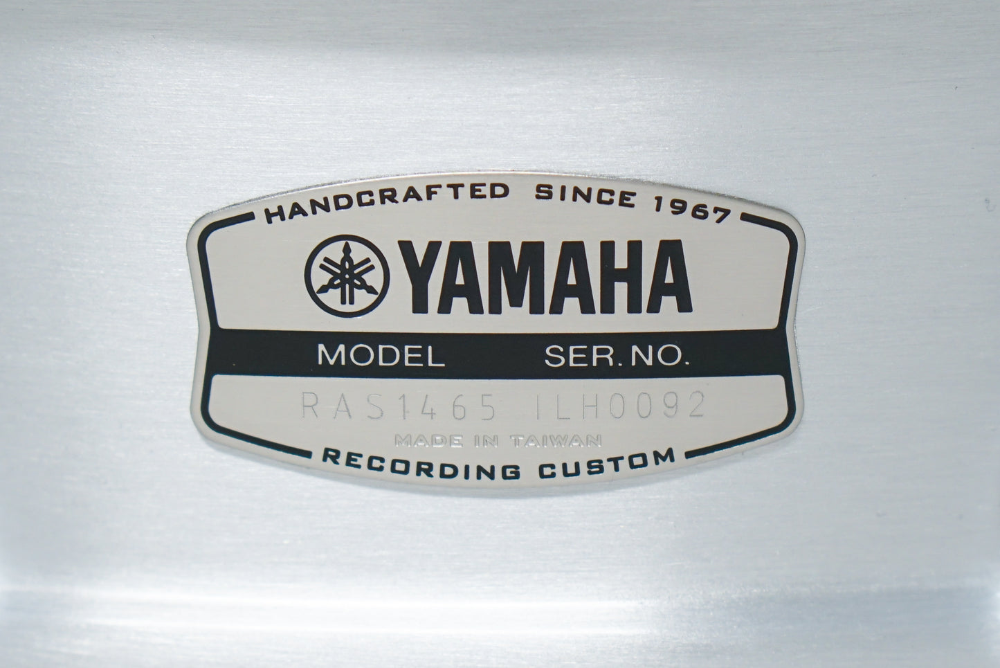 Yamaha 6.5x14" Recording Custom Aluminum Snare Drum