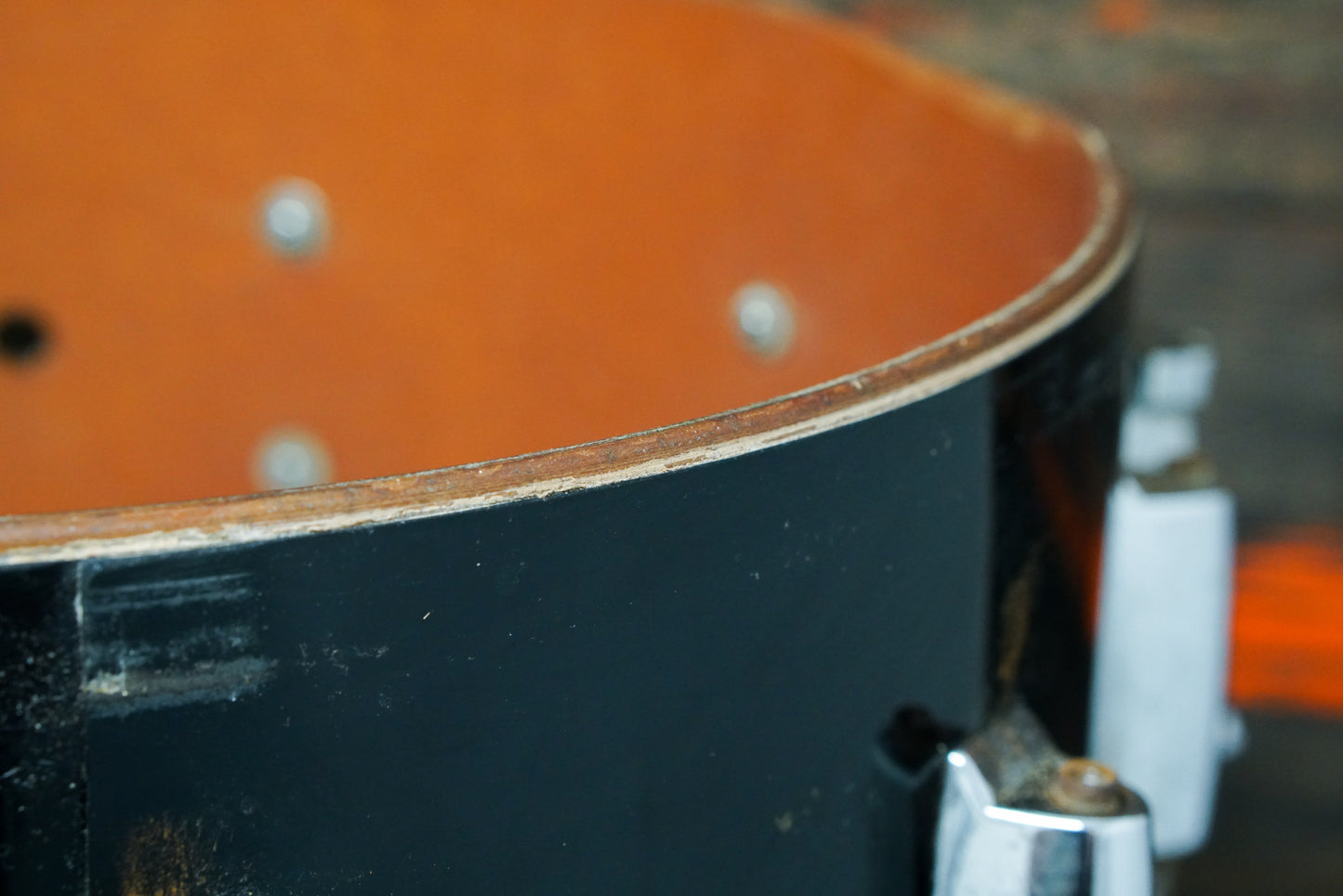 Hinger 6.5x14" Touchtone Snare Drum - 1970s Black Wrap
