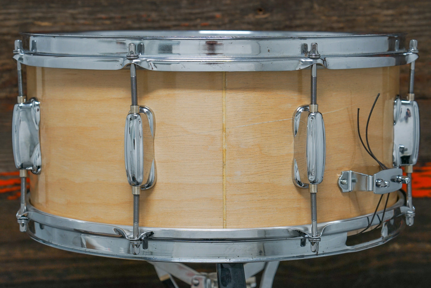 Custom 6.5x14" True Blonde Dragon Wolf Snare Drum