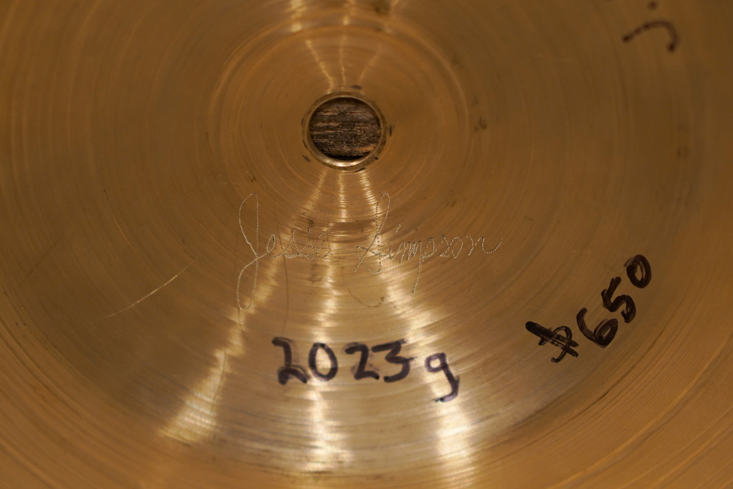Jesse Simpson 20" Ride Cymbal - 2023g