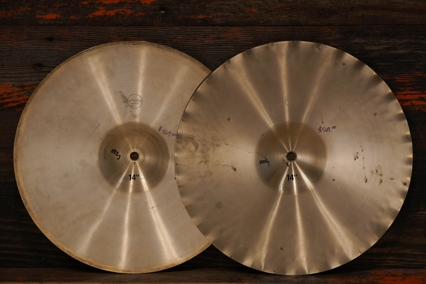 Paiste 14" Formula 602 Sound Edge Hi-Hat Cymbals - 832/1004g