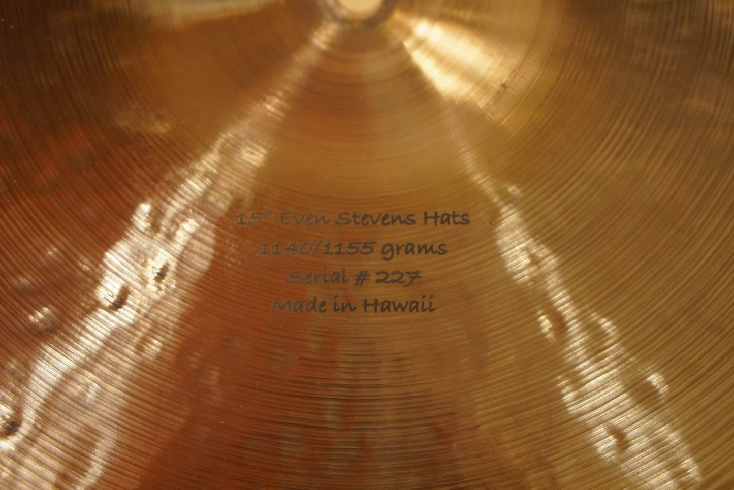 Big Island 15" Even Stevens Hi-Hat Cymbals - 1140/1155g