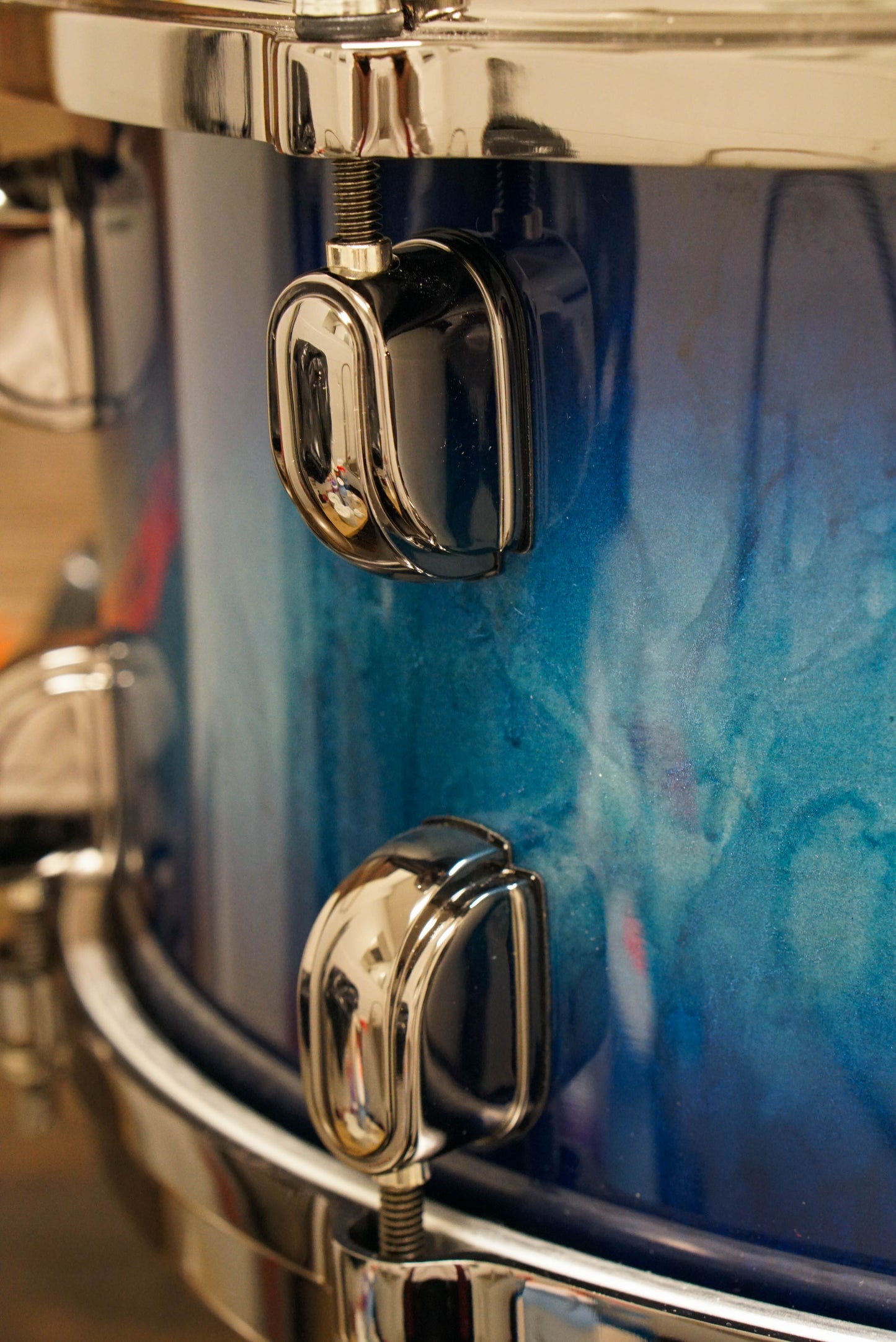 Tama 6.5x14" Starclassic Maple Snare Drum - Molten Electric Blue Burst