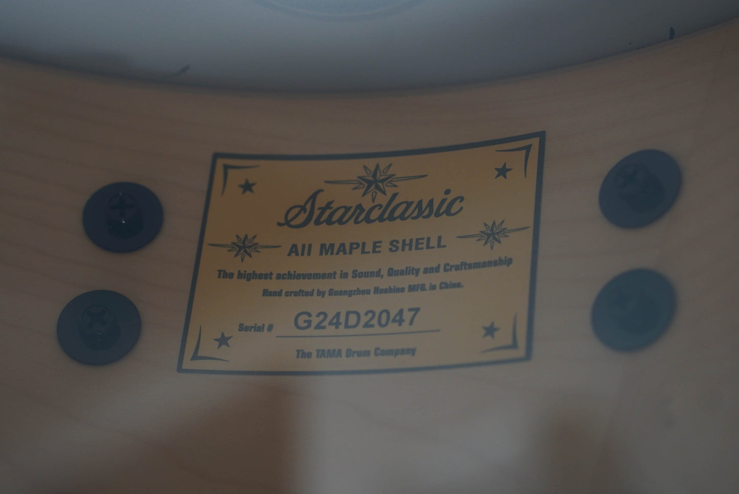Tama 6.5x14" Starclassic Maple Snare Drum - Molten Electric Blue Burst
