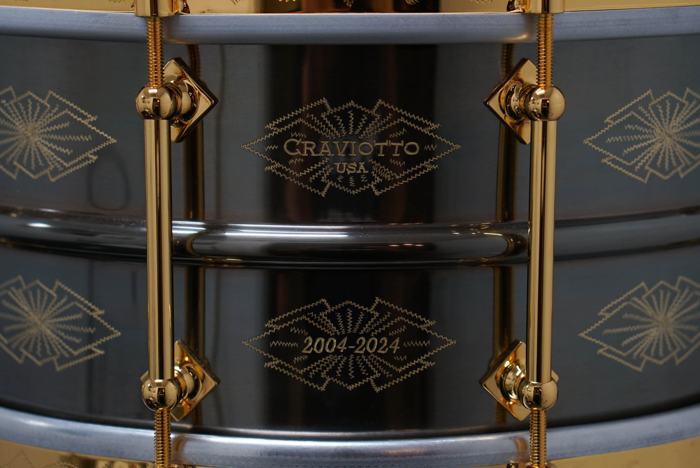 Craviotto 6.5x14" 20th Anniversary AK Black Diamond Snare Drum