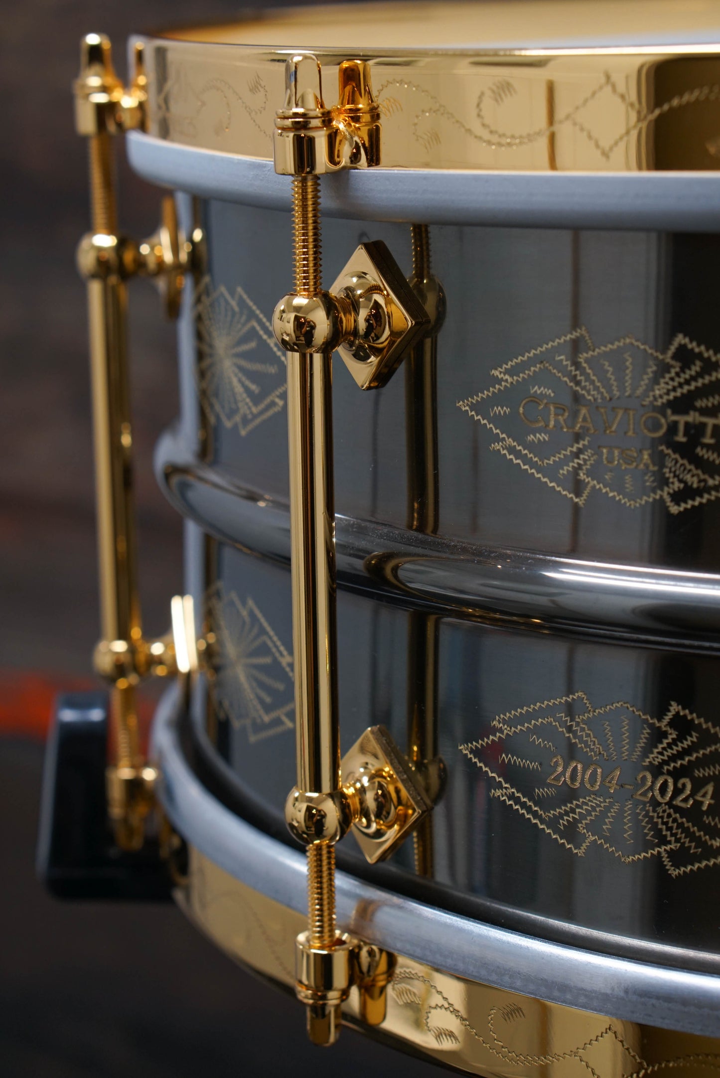 Craviotto 6.5x14" 20th Anniversary AK Black Diamond Snare Drum