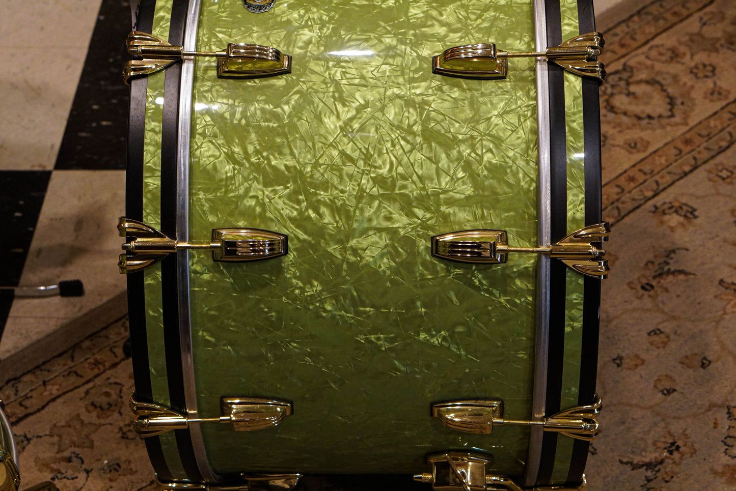 Ludwig Classic Maple 22/13/16/6.5x14 110th Anniversary Drum Set in Vintage Emerald Pearl
