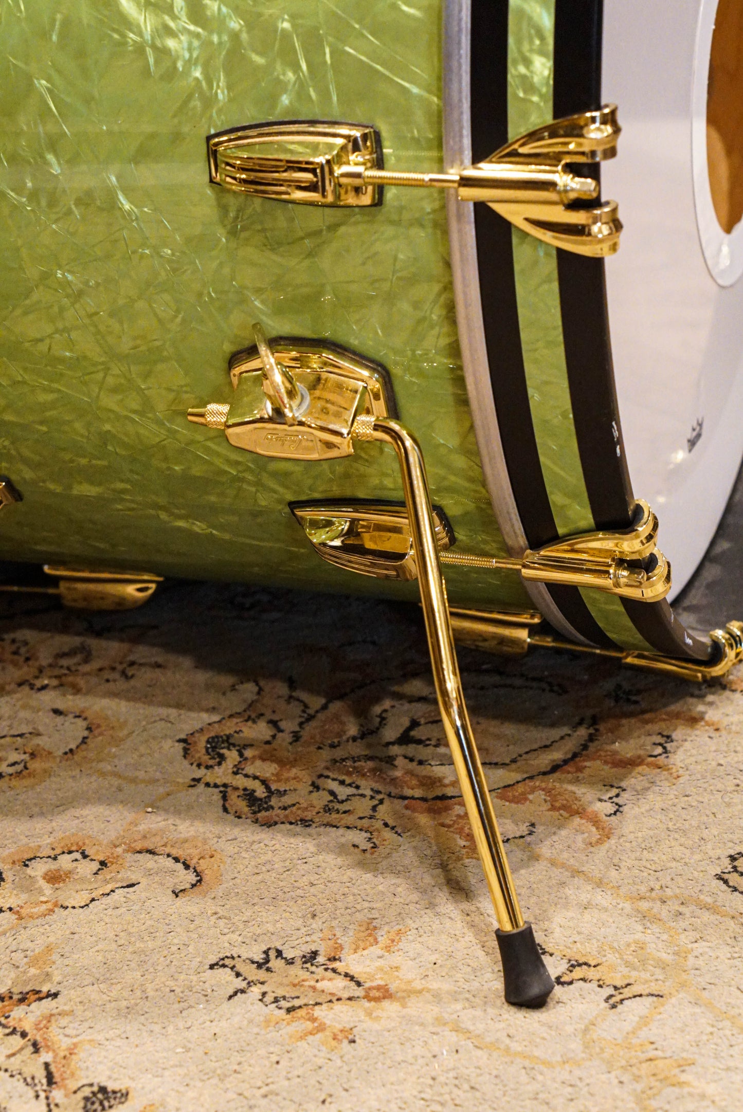 Ludwig Classic Maple 22/13/16/6.5x14 110th Anniversary Drum Set in Vintage Emerald Pearl