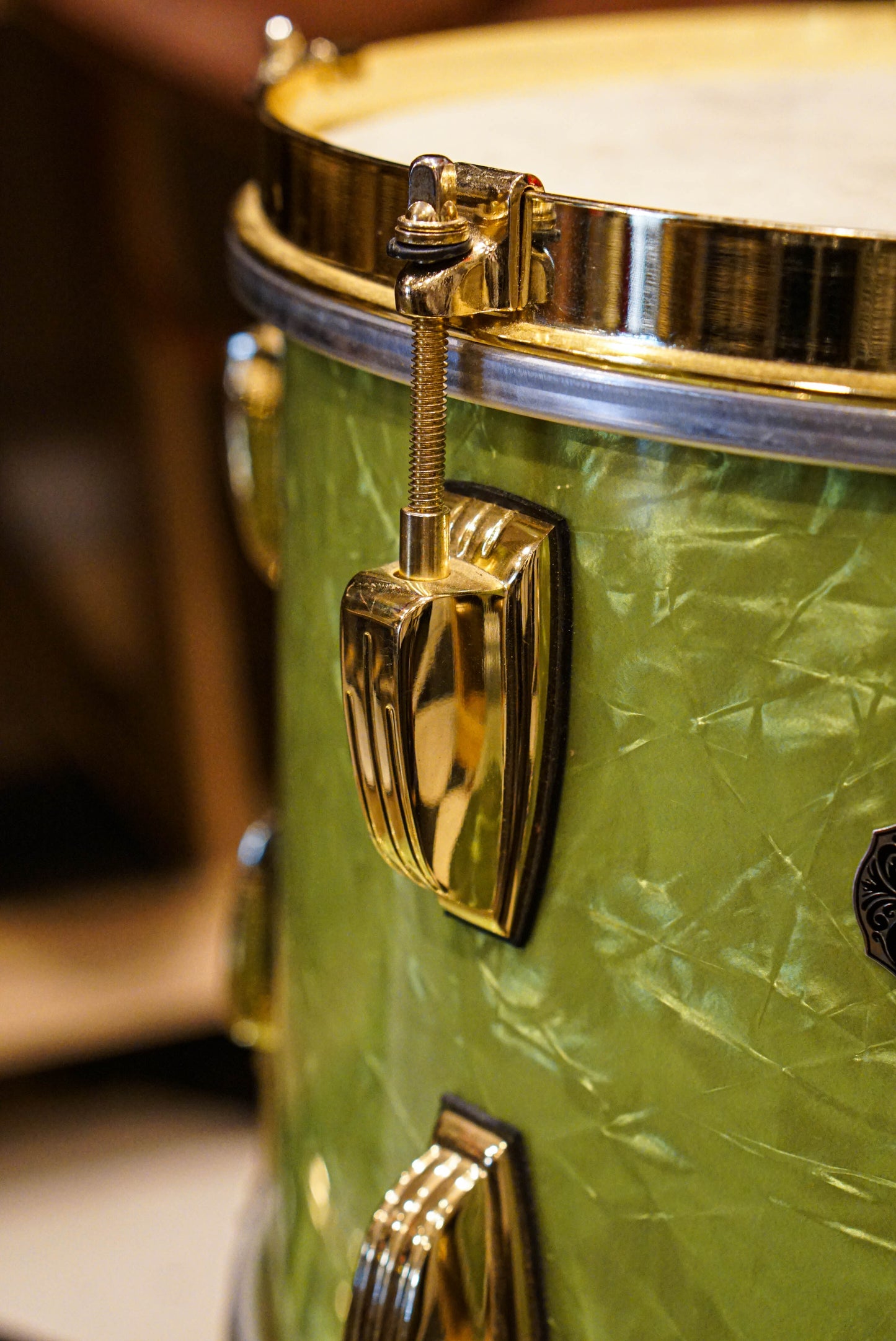 Ludwig Classic Maple 22/13/16/6.5x14 110th Anniversary Drum Set in Vintage Emerald Pearl